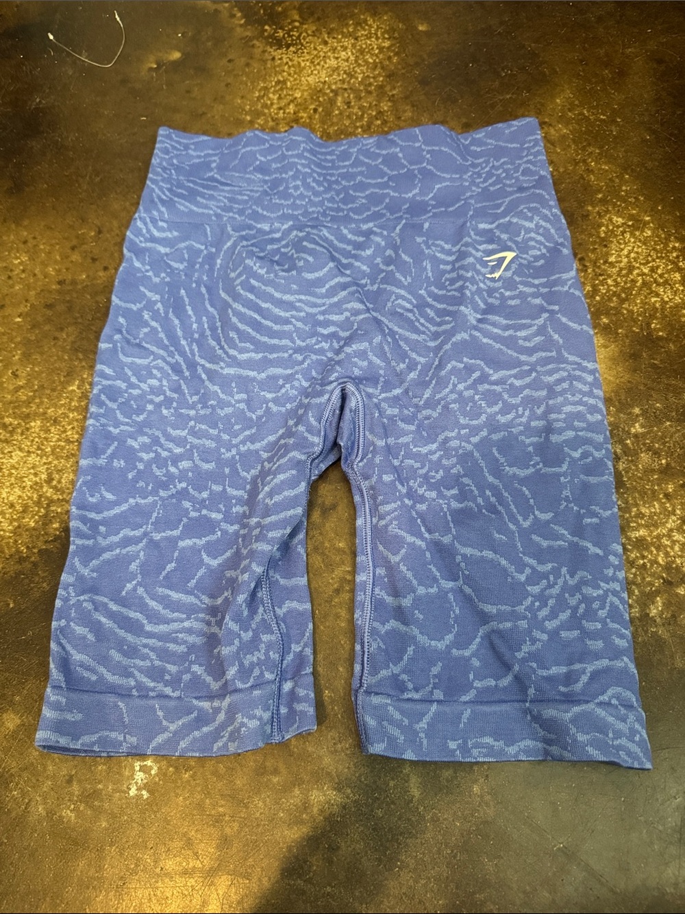 Gymshark Men’s Blue Patterned Swim Rash Guard Shorts